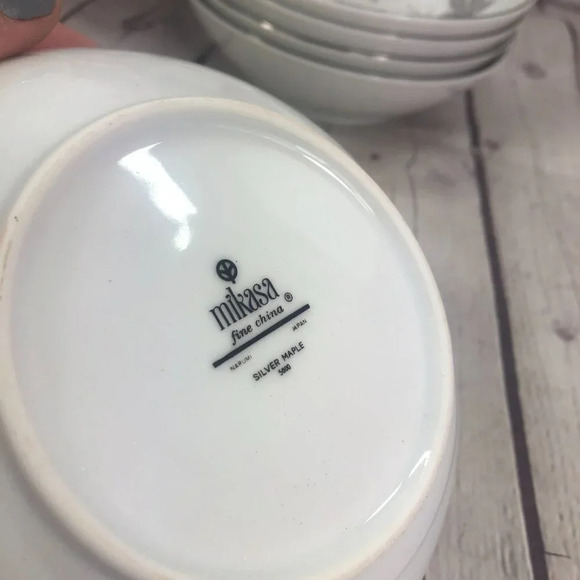 vintage Silver Maple by Mikasa set of 5 bowls - Picture 3 of 7